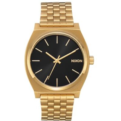 NIXON Time tallrik armbandsur analog kvarts, All guld/svart Sunray, ONESIZE, armband NIXON Time tallrik armbandsur analog kvarts, All guld/svart Sunray, ONESIZE, armband