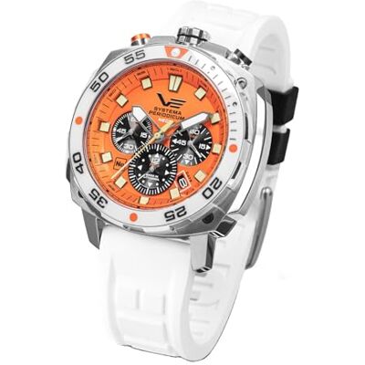 Vostok Europe Systema Periodicum Chronograph 20ATM K1 kvartsur för män mineralglas med utbytbar rem Vostok Europe Systema Periodicum Chronograph 20ATM K1 kvartsur för män mineralglas med utbytbar rem