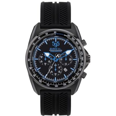 Breil Collection Abarth Chrono quarzwerk e schnalleverschluss herrklocka, Svart-vit, Taille unique, rem Breil Collection Abarth Chrono quarzwerk e schnalleverschluss herrklocka, Svart-vit, Taille unique, rem