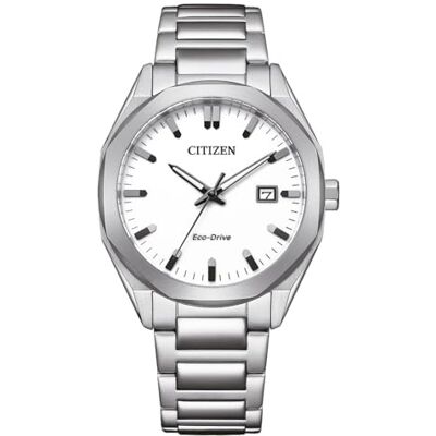 Citizen mäns analog Eco-Drive-klocka med rostfritt stålrem BM7620-83A, SILVER, Modern Citizen mäns analog Eco-Drive-klocka med rostfritt stålrem BM7620-83A, SILVER, Modern