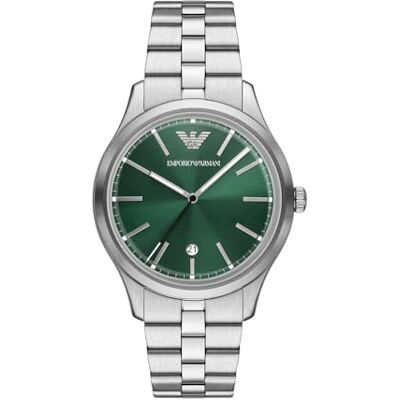 Giorgio Armani 41 mm silverfärgad klocka i rostfritt stål, AR11734 Giorgio Armani 41 mm silverfärgad klocka i rostfritt stål, AR11734