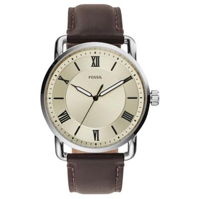 Fossil Copeland herrklocka, kvartsurverk med armband i rostfritt stål eller läder Fossil Copeland herrklocka, kvartsurverk med armband i rostfritt stål eller läder