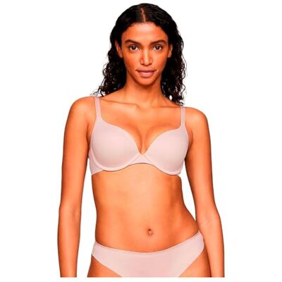 Tommy Hilfiger kvinnors plunge push-up UW0UW05211, push-up, beige, 70C, Beige (balanserad beige), C Tommy Hilfiger kvinnors plunge push-up UW0UW05211, push-up, beige, 70C, Beige (balanserad beige), C