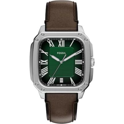 Fossil herr analog kvartsur med läderarmband FS6150 Fossil herr analog kvartsur med läderarmband FS6150