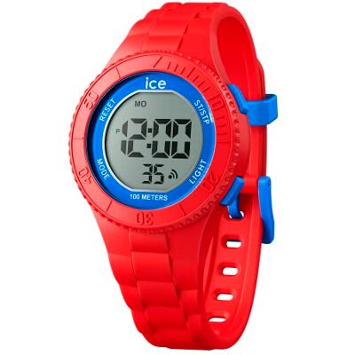 ICE-WATCH ICE digit Red blue Röd klocka för pojkar med plastarmband 021276 (Small) ICE-WATCH ICE digit Red blue Röd klocka för pojkar med plastarmband 021276 (Small)