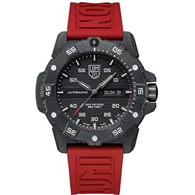 Luminox Master Carbon Seal Automatic XS.3875 Herrklocka 45 mm Militär dykklocka i röd/svart datum och dag funktion 200 m vattentålig safirglas Herrklockor Tillverkad i Schweiz, Röd, Luminox Master Carbon Seal Automatic XS.3875 Herrklocka 45 mm Militär dykklocka i röd/svart datum och dag funktion 200 m vattentålig safirglas Herrklockor Tillverkad i Schweiz, Röd,