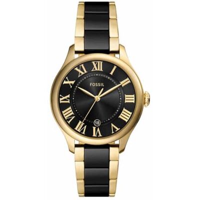 Fossil Gilmore Klocka för Dam, Kvarts Tre Visare Datum Urverk med armband i rostfritt stål eller läder Fossil Gilmore Klocka för Dam, Kvarts Tre Visare Datum Urverk med armband i rostfritt stål eller läder