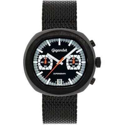 Gigandet Analog japansk kvartsurverk klocka för män med rostfritt stål armband 5VNAG11NE/005, svart Gigandet Analog japansk kvartsurverk klocka för män med rostfritt stål armband 5VNAG11NE/005, svart