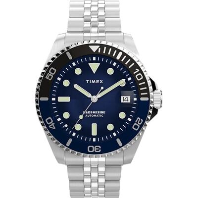 Timex TW2Y50700 Harborside Automatiskt armbandsur på 40 mm i rostfritt stål för män Timex TW2Y50700 Harborside Automatiskt armbandsur på 40 mm i rostfritt stål för män
