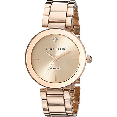 Anne Klein Armbandsklocka med äkta diamant urtavla, AK/1362RGRG Anne Klein Armbandsklocka med äkta diamant urtavla, AK/1362RGRG