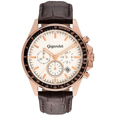 Gigandet Elegant klocka 12VNAG3NE/006, Vit Gigandet Elegant klocka 12VNAG3NE/006, Vit