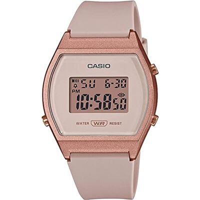 Casio LW-204-4AEF kvinnors digitala kvartsur med plastrem, rosa, rem, Rosa, rem Casio LW-204-4AEF kvinnors digitala kvartsur med plastrem, rosa, rem, Rosa, rem