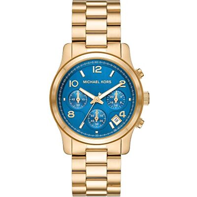 Michael Kors Runway Watch for Women, Quartz Chronograph movement with Stainless steel or acetate strap Michael Kors Runway Watch for Women, Quartz Chronograph movement with Stainless steel or acetate strap