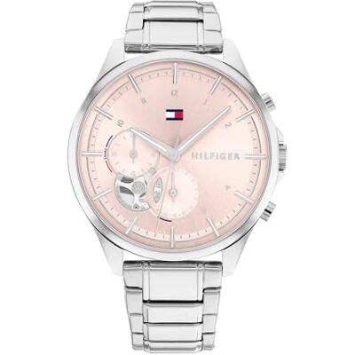 Tommy Hilfiger damarmbandsur med flera urtavlor Quinn kvarts med rostfritt stålarmband, Blush, Armband Tommy Hilfiger damarmbandsur med flera urtavlor Quinn kvarts med rostfritt stålarmband, Blush, Armband