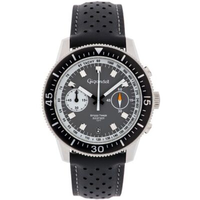 Gigandet Män analog japanskt kvartsurverk klocka med läderarmband 6VNAG7NE/003, GRÅ, Retro Gigandet Män analog japanskt kvartsurverk klocka med läderarmband 6VNAG7NE/003, GRÅ, Retro