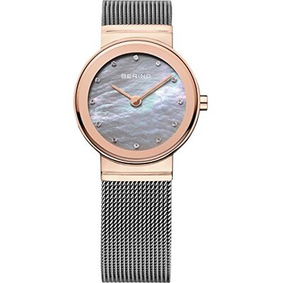 BERING Kvinnor Analogt Quarz Classic Collection armbandsur med Rostfritt stål Armband och Safirglas BERING Kvinnor Analogt Quarz Classic Collection armbandsur med Rostfritt stål Armband och Safirglas