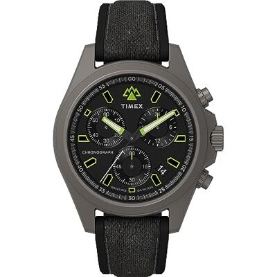 Timex Expedition North 43 mm herrklocka Svart syntetiskt tvådelat armband, svart urtavla, titanboett TW2V96300 Timex Expedition North 43 mm herrklocka Svart syntetiskt tvådelat armband, svart urtavla, titanboett TW2V96300