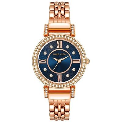 Anne Klein Damarmbandsklocka med premiumkristallinslag, AK/2928NVRG Anne Klein Damarmbandsklocka med premiumkristallinslag, AK/2928NVRG