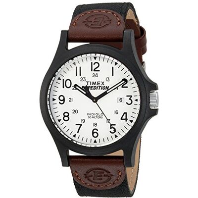 Timex Expedition Acadia Klocka för män, med en tygrem på 40 mm, TW4B08200 Timex Expedition Acadia Klocka för män, med en tygrem på 40 mm, TW4B08200