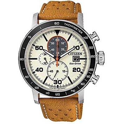 Citizen Herr Chrono Eco-Drive CA0641-16X Klocka, Brun 44 mm Citizen Herr Chrono Eco-Drive CA0641-16X Klocka, Brun 44 mm