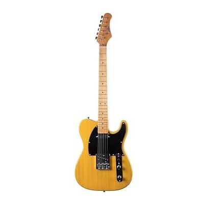 EKO GUITARS elgitarr, TL‑401, Pawlonia-kropp, lönnhandtag, lönnhandtag, 2 enkelspolupphämtning, telebrygga, 22 tangenter, 650 mm skala, fjäril färg EKO GUITARS elgitarr, TL‑401, Pawlonia-kropp, lönnhandtag, lönnhandtag, 2 enkelspolupphämtning, telebrygga, 22 tangenter, 650 mm skala, fjäril färg