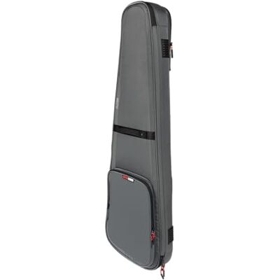 Gator Cases ICON-serien Premium väderbeständigt gitarrfodral för elgitarrer med TSA-godkända dragkedjor, grå (G-ICONBASS-GRY) Gator Cases ICON-serien Premium väderbeständigt gitarrfodral för elgitarrer med TSA-godkända dragkedjor, grå (G-ICONBASS-GRY)