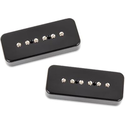 Seymour Duncan P90 ljuddämpare vintage tvålbar pickup set – svart – ljudfri klassisk P-90 ton Seymour Duncan P90 ljuddämpare vintage tvålbar pickup set – svart – ljudfri klassisk P-90 ton
