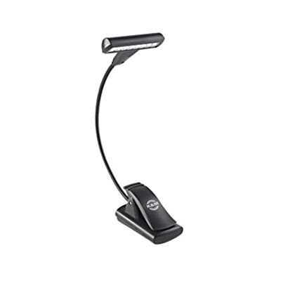K&M König & Meyer 12247.000.555 musikstativ lampa T-modell 8 LED FlexLight justerbar ljus lampa klämma för att stå/bord/brickor/böcker bärbar lampa bärfodral/batterier inkl. Tysk tillverkad K&M König & Meyer 12247.000.555 musikstativ lampa T-modell 8 LED FlexLight justerbar ljus lampa klämma för att stå/bord/brickor/böcker bärbar lampa bärfodral/batterier inkl. Tysk tillverkad