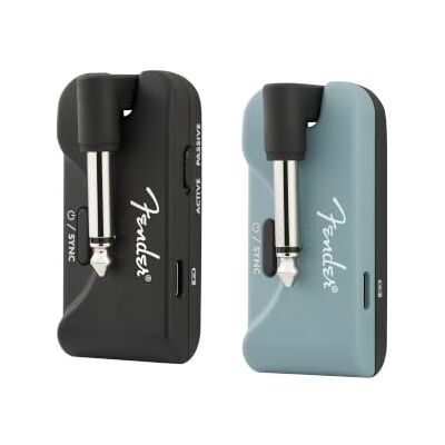 Fender Telepath trådlöst system Plug & play trådlös sändare och mottagare, låg latens, 5,8 GHz, 21,3 m räckvidd, levande prestanda redo Fender Telepath trådlöst system Plug & play trådlös sändare och mottagare, låg latens, 5,8 GHz, 21,3 m räckvidd, levande prestanda redo