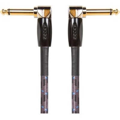 Boss BIC-1AA TS TS vinklad till vinklad instrumentkabel 1 fot Boss BIC-1AA TS TS vinklad till vinklad instrumentkabel 1 fot