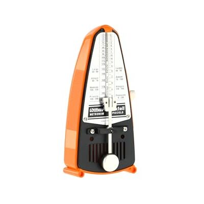 Wittner Metronom Taktell Piccolo Serie 830 Plasthölje Utan klocka Orange Mekanisk uppvridning Inga batterier behövs Tillverkad i Tyskland Wittner Metronom Taktell Piccolo Serie 830 Plasthölje Utan klocka Orange Mekanisk uppvridning Inga batterier behövs Tillverkad i Tyskland