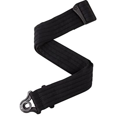 D'Addario Auto Lock Gitarrband, Svart med vadderade ränder D'Addario Auto Lock Gitarrband, Svart med vadderade ränder