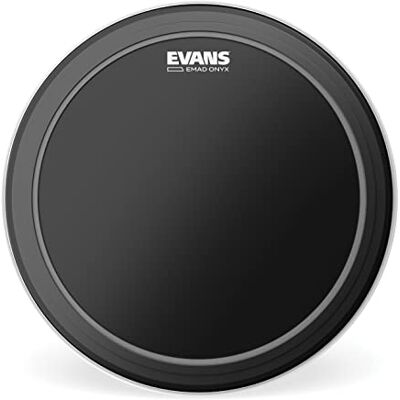 Evans EMAD BlackOnyx 22 tum, BD22EMADONX Bass Drum Batter Låg trumhud Evans EMAD BlackOnyx 22 tum, BD22EMADONX Bass Drum Batter Låg trumhud