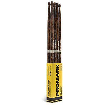 PROMARK trumpinnar – Rebound 5B – FireGrain för hårdare och längre spel – ingen överdriven vibration – lackad yta – ekollonformad träspets – hickoryträ – trumpinneset – köp 3 par, få 1 gratis PROMARK trumpinnar – Rebound 5B – FireGrain för hårdare och längre spel – ingen överdriven vibration – lackad yta – ekollonformad träspets – hickoryträ – trumpinneset – köp 3 par, få 1 gratis