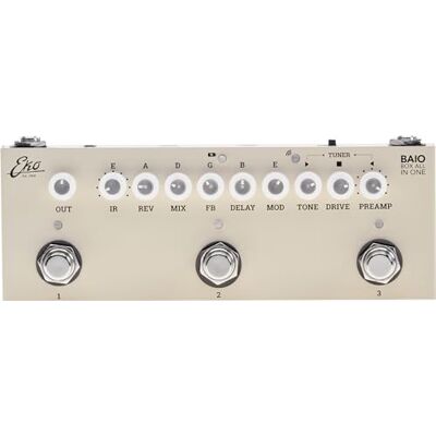 EKO GITARS BAIO gitarrpedal med integrerad IR, 9 typer av inbyggda förförstärkare, 8 responspulser, effekter ingår EKO GITARS BAIO gitarrpedal med integrerad IR, 9 typer av inbyggda förförstärkare, 8 responspulser, effekter ingår