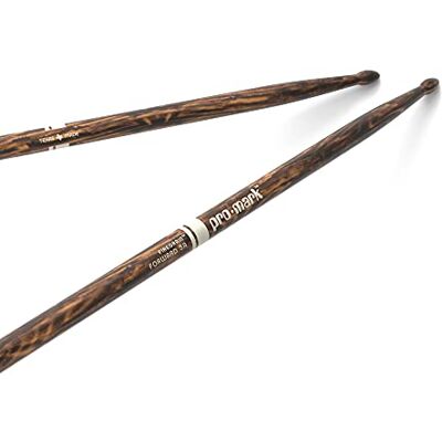 PROMARK trumstockar – Classic 5A – FireGrain för hårdare och längre spel – Ingen överdriven vibration – Lackerad yta, ovalt trähuvud, hickoryträ – 1 par PROMARK trumstockar – Classic 5A – FireGrain för hårdare och längre spel – Ingen överdriven vibration – Lackerad yta, ovalt trähuvud, hickoryträ – 1 par