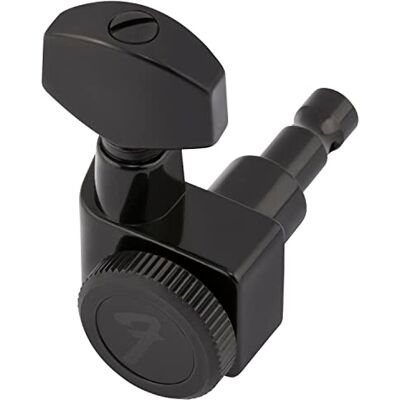Fender ® "LOCKING TUNING MACHINES – STRATOCASTER®/TELECASTER®« Låsmekanism för elgitarr – färg: svart Fender ® "LOCKING TUNING MACHINES – STRATOCASTER®/TELECASTER®« Låsmekanism för elgitarr – färg: svart