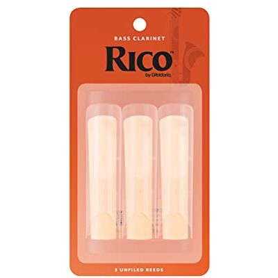 Rico D'Addario Woodwinds – Bass Clarinet Rörblad – REA0325 – styrka 2,5, 3-pack Rico D'Addario Woodwinds – Bass Clarinet Rörblad – REA0325 – styrka 2,5, 3-pack