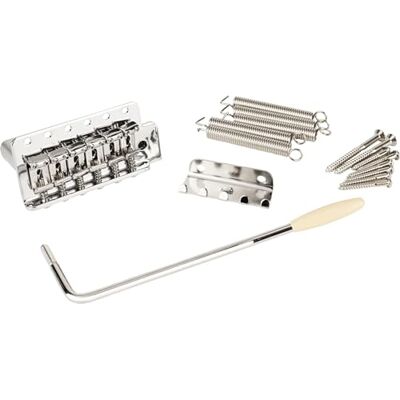 Fender ® »VINTAGE/NARROW STRAT® TREMOLO ASSEMBLY« Tremolo för Stratocaster® elgitarrer i vintagestil Finish: Chrome Fender ® »VINTAGE/NARROW STRAT® TREMOLO ASSEMBLY« Tremolo för Stratocaster® elgitarrer i vintagestil Finish: Chrome