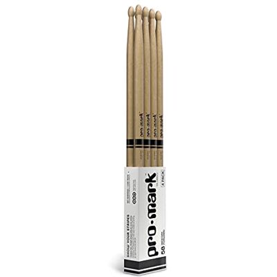 PROMARK Trumpinnar Klassiska framåt 5B Hickory trumpinnar, oval träspets, köp 3 par Få 1 gratis PROMARK Trumpinnar Klassiska framåt 5B Hickory trumpinnar, oval träspets, köp 3 par Få 1 gratis