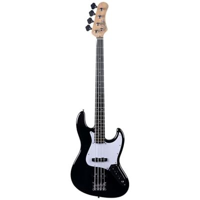 EKO GUITARS elbas JB‑100, 4 strängar, poppelkropp, lönnhandtag, Laurel-tangentbord, 2 pickup JB, 21 tangenter, svart färg EKO GUITARS elbas JB‑100, 4 strängar, poppelkropp, lönnhandtag, Laurel-tangentbord, 2 pickup JB, 21 tangenter, svart färg