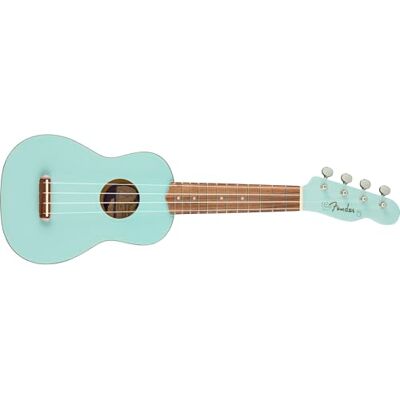Fender Venedig sopran ukulele valnöt greppbräda, daphhne blå Fender Venedig sopran ukulele valnöt greppbräda, daphhne blå