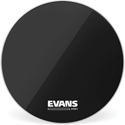 Evans MX1 svart bastrumhuvud svart 22 Inch Evans MX1 svart bastrumhuvud svart 22 Inch