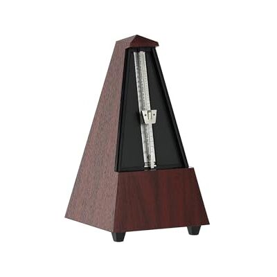 Wittner Metronom Taktell Pyramidform System Maelzel Serie 855 Plasthölje Med klocka Mahogny-mönstring Mekanisk uppvridning Inga batterier behövs Tillverkad i Tyskland Wittner Metronom Taktell Pyramidform System Maelzel Serie 855 Plasthölje Med klocka Mahogny-mönstring Mekanisk uppvridning Inga batterier behövs Tillverkad i Tyskland