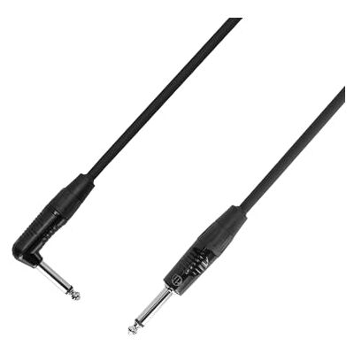 Adam Hall Kablar 4 STAR IPR 0300 Instrumentkabel 6,35 mm mono uttag till 6,35 mm mono-vinklad 3,0 m kabel Adam Hall Kablar 4 STAR IPR 0300 Instrumentkabel 6,35 mm mono uttag till 6,35 mm mono-vinklad 3,0 m kabel