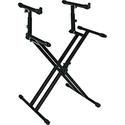 QUIK LOK QL742 Tangentbordsstativ, Svart, 62.99 x 18.01 x 103 cm QUIK LOK QL742 Tangentbordsstativ, Svart, 62.99 x 18.01 x 103 cm