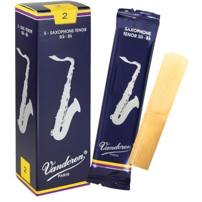 VANDOREN SR222 Tenorsaxofon, traditionella blad, styrka 2, 5-pack VANDOREN SR222 Tenorsaxofon, traditionella blad, styrka 2, 5-pack