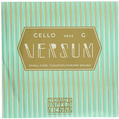 Thomastik-Infeld Thomastik Einzelsaite für Cello 4/4 Versum G-Saite Seilkern, Wolfram/Chrom Umspinnung, mittel Thomastik-Infeld Thomastik Einzelsaite für Cello 4/4 Versum G-Saite Seilkern, Wolfram/Chrom Umspinnung, mittel