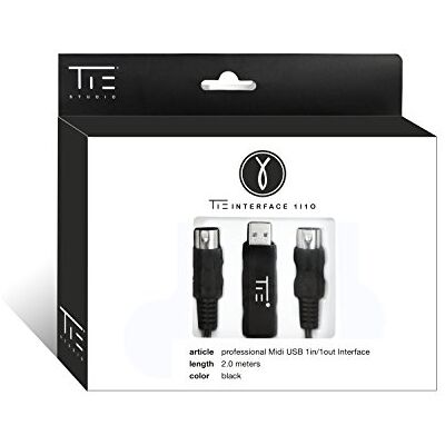 TIE Studio professionell latensfri midi (USB typ A-gränssnitt inkl. oktokopplare, 2,0 m, plug & play, stabil timing, Windows och Mac OSX) svart, 19-90006 TIE Studio professionell latensfri midi (USB typ A-gränssnitt inkl. oktokopplare, 2,0 m, plug & play, stabil timing, Windows och Mac OSX) svart, 19-90006