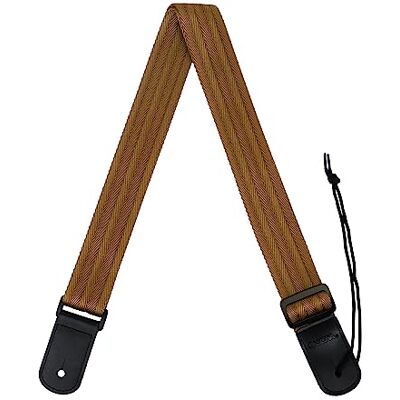 CASCHA Ukulele-bälte justerbar I längd 76 cm till 139 cm individuellt justerbar I robust ukulelsele för barn och vuxna I mycket bekväm och bekväm att bära I rem ukulele nylon brun CASCHA Ukulele-bälte justerbar I längd 76 cm till 139 cm individuellt justerbar I robust ukulelsele för barn och vuxna I mycket bekväm och bekväm att bära I rem ukulele nylon brun